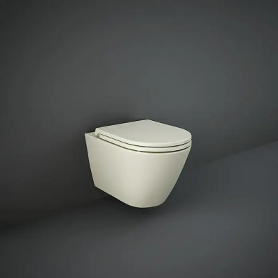 WC sedátko RAK Ceramics Feeling, duroplast, šedohnědá, s tlumeným zavíráním - A