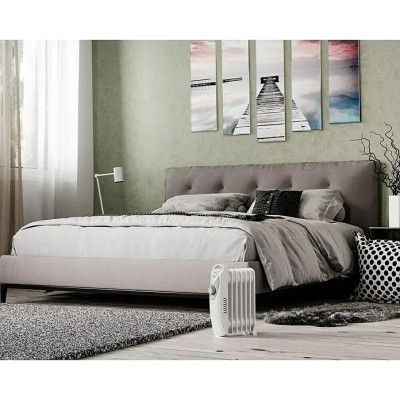 Olejový radiátor Mini, 800 W, velikost místnosti až cca 8 m², bílá - A