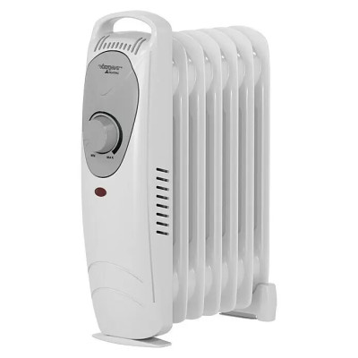 Olejový radiátor Mini, 800 W, velikost místnosti až cca 8 m², bílá - A