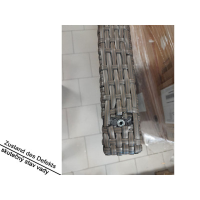 Zahradní lavice Sanremo, hliník, 116 x 87 x 60 cm - A Zahradní lavice Sanremo, hliník, 116 x 87 x 60 cm - A