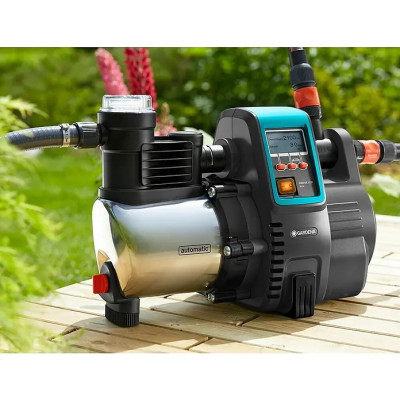 Zavlažovací čerpadlo GARDENA Home & Garden Automat 6000/6 LCD nerez, 1 300 W, max. průtok: 6 000 l/h - A