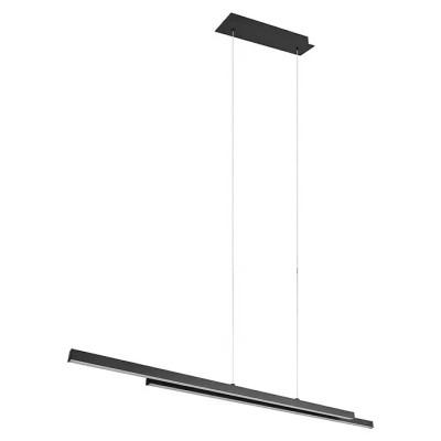 LED závěsné svítidlo Odio, 8,5 x 110 x 150 cm, černá, teplá bílá - N
