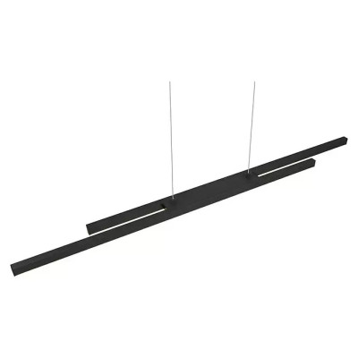 LED závěsné svítidlo Odio, 8,5 x 110 x 150 cm, černá, teplá bílá - N