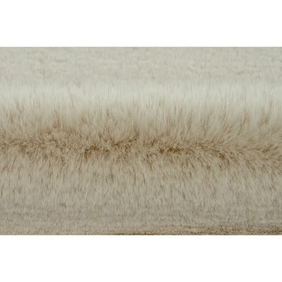 Kožešinový koberec Happy, 150 x 80 cm, 100% polyester (vlas), slonovina - A Kožešinový koberec Happy, 150 x 80 cm, 100% polyester (vlas), slonovina - A
