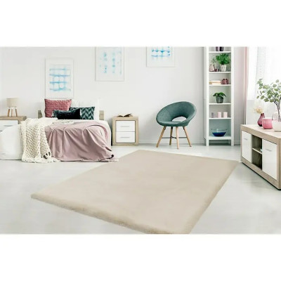 Kožešinový koberec Happy, 150 x 80 cm, 100% polyester (vlas), slonovina - A Kožešinový koberec Happy, 150 x 80 cm, 100% polyester (vlas), slonovina - A