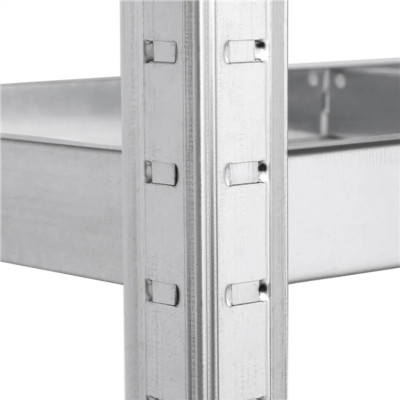 Vysoce odolný regál 610867 silver, zásuvný systém, 180x90x40cm - A