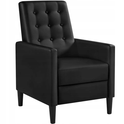 Pohodlné křeslo s vysokým opěradlem 614028 black, 3 relaxační polohy : 90°, 120° a 160° - A Pohodlné křeslo s vysokým opěradlem 614028 black, 3 relaxační polohy : 90°, 120° a 160° - A