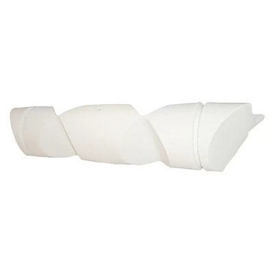 Úhlové síťové blatníky, 19 x 100 x 19 cm, kulaté, bílá, PVC - A Úhlové síťové blatníky, 19 x 100 x 19 cm, kulaté, bílá, PVC - A
