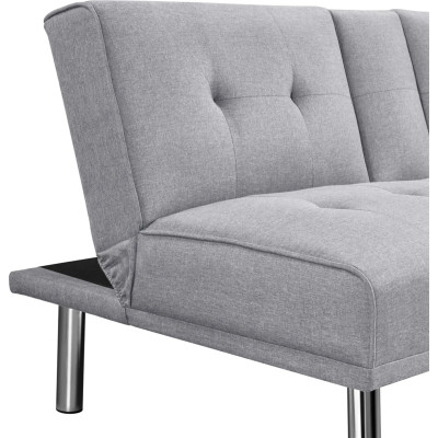 Skládací rozkládací pohovka 613684 light gray, čalouněná pohovka, nosnost 350 kg - A Skládací rozkládací pohovka 613684 light gray, čalouněná pohovka, nosnost 350 kg - A