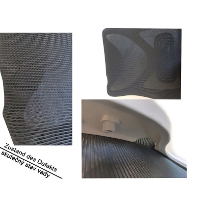 Ergonomická kancelářská židle 592717, do 136 kg, bílá/šedá - B Ergonomická kancelářská židle 592717, do 136 kg, bílá/šedá - B