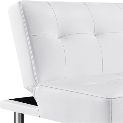 copy of Rozkládací pohovka 611109 white, opěradlo sklopné, 166,5 x 94 x 40 cm, nosnost 350 kg, bílá - N copy of Rozkládací pohovka 611109 white, opěradlo sklopné, 166,5 x 94 x 40 cm, nosnost 350 kg, bílá - N