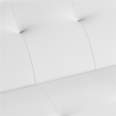 Rozkládací pohovka 611109 white, opěradlo sklopné, 166,5 x 94 x 40 cm, nosnost 350 kg, bílá - A Rozkládací pohovka 611109 white, opěradlo sklopné, 166,5 x 94 x 40 cm, nosnost 350 kg, bílá - A