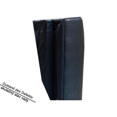 copy of Třímístná rozkládací pohovka 613481 black, 167 x 81,5 x 75 cm, nosnost 350 kg, černá umělá kůže - N