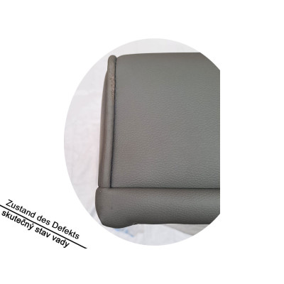 Třímístná rozkládací pohovka 613481 gray, 167 x 81,5 x 75 cm, nosnost 350 kg, šedá umělá kůže - B