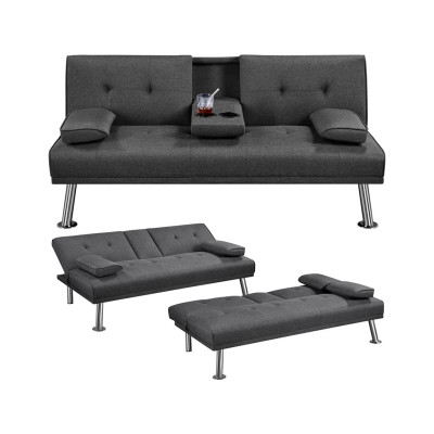 copy of Rozkládací pohovka 613684 Dark Gray, s funkcí spaní, gauč, šedá - N