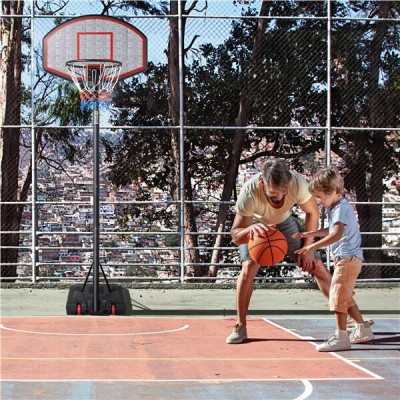 Basketbalový stojan, basketbalový koš se stojanem 611311 Red, 257-305 cm - N Basketbalový stojan, basketbalový koš se stojanem 611311 Red, 257-305 cm - N