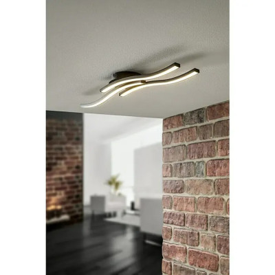 LED stropní svítidlo Onda, 56,5 x 12 x 6,3 cm, černá, teplá bílá - A LED stropní svítidlo Onda, 56,5 x 12 x 6,3 cm, černá, teplá bílá - A