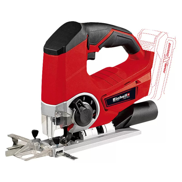 Akumulátorová přímočará pila EINHELL Power X-Change 18V TE-JS 18/80 Li-Solo, 0 ot./min - 2 400 ot./min, BEZ BATERIE - A
