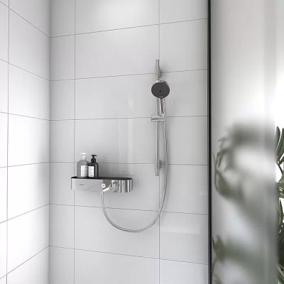 Sprchová souprava Pulsify Select S 105, chrom, funkce úspory vody - N Sprchová souprava Pulsify Select S 105, chrom, funkce úspory vody - N