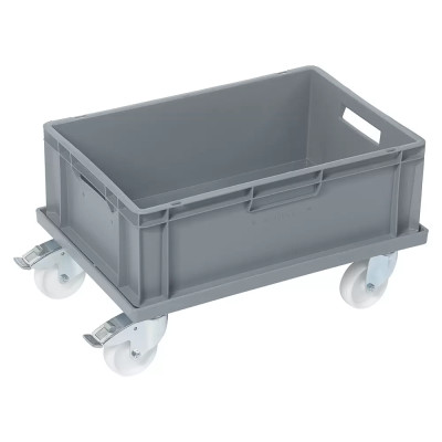 Přepravní vozík pro euroboxy, 62 x 42 cm, nosnost: 250 kg - A Přepravní vozík pro euroboxy, 62 x 42 cm, nosnost: 250 kg - A