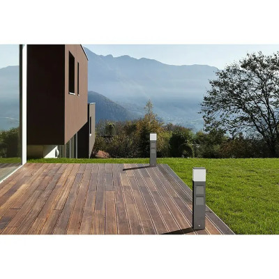 LED chodníkové světlo Milan, 12 W, výška: 50 cm, teplá bílá, se zásuvkou - A