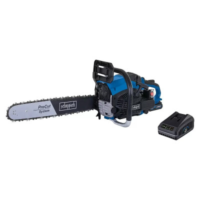 Benzínová motorová pila SCHEPPACH IXES 20V PCS56E, 2 300 W, 56 cm³, délka čepele: 51 cm, max. tloušťka větve: 47 cm - A