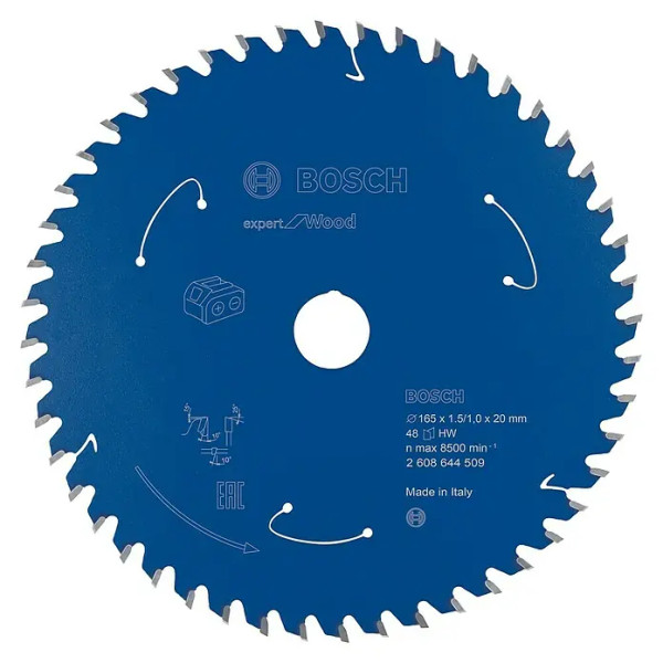 Pilový kotouč BOSCH Expert for Wood, průměr: 165 mm, otvor: 20 mm, počet zubů: 48 ks - N