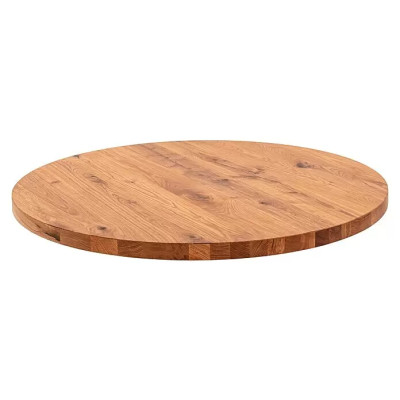 Kulatá deska stolu Pur International Select, průměr: 100 cm, tloušťka: 4 cm, dub - A Kulatá deska stolu Pur International Select, průměr: 100 cm, tloušťka: 4 cm, dub - A