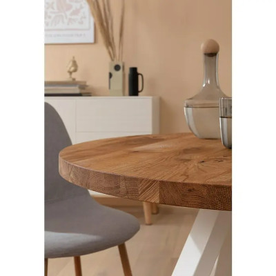Kulatá deska stolu Pur International Select, průměr: 100 cm, tloušťka: 4 cm, dub - A Kulatá deska stolu Pur International Select, průměr: 100 cm, tloušťka: 4 cm, dub - A