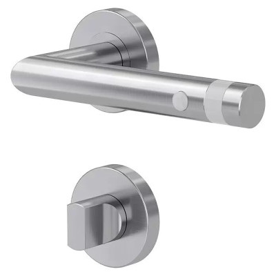 Moderní LED pokojové kliky do L-tvaru, matná, levá/pravá - A