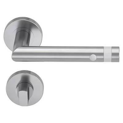 Moderní LED pokojové kliky do L-tvaru, matná, levá/pravá - A