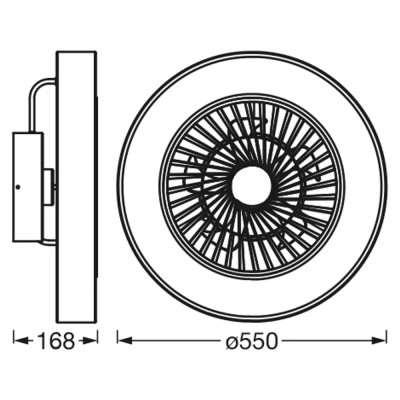 Stropní ventilátor Smart+ s WiFi, šedá, 55 cm, 78 W - A Stropní ventilátor Smart+ s WiFi, šedá, 55 cm, 78 W - A