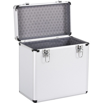 Přenosné uzamykatelné vinylové pouzdro 591094 silver, pro uložení 50 LP desek - A Přenosné uzamykatelné vinylové pouzdro 591094 silver, pro uložení 50 LP desek - A