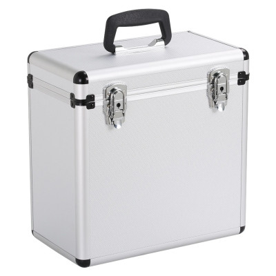 Přenosné uzamykatelné vinylové pouzdro 591094 silver, pro uložení 50 LP desek - A Přenosné uzamykatelné vinylové pouzdro 591094 silver, pro uložení 50 LP desek - A