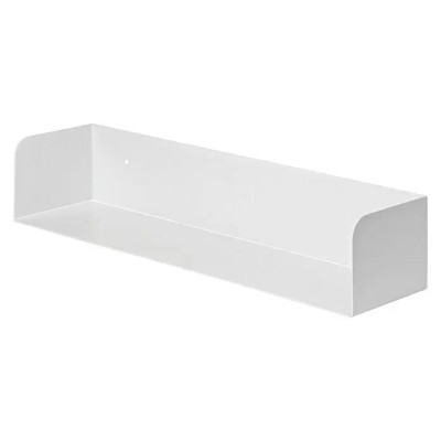Nástěnná police, sada 2 ks, 60 x 15 x 11,5 cm, bílá, nosnost: 10 kg, ocel - B Nástěnná police, sada 2 ks, 60 x 15 x 11,5 cm, bílá, nosnost: 10 kg, ocel - B