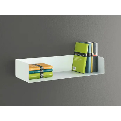 Nástěnná police, sada 2 ks, 60 x 15 x 11,5 cm, bílá, nosnost: 10 kg, ocel - B Nástěnná police, sada 2 ks, 60 x 15 x 11,5 cm, bílá, nosnost: 10 kg, ocel - B
