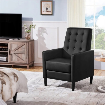 Pohodlné křeslo s vysokým opěradlem 614028 black, 3 relaxační polohy :  90°, 120° a 160° - B