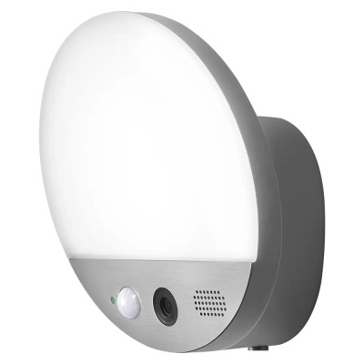Venkovní nástěnné LED svítidlo Smart+ WiFi, 105 x 180 x 105 mm, s kamerou, stříbrný - B Venkovní nástěnné LED svítidlo Smart+ WiFi, 105 x 180 x 105 mm, s kamerou, stříbrný - B