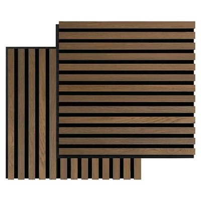 Akustický panel FibroTech, olejovaný dub, 520 x 520 x 22 mm, počet panelů: 2 ks - N