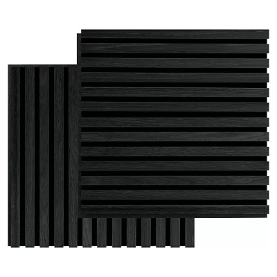 Akustický panel FibroTech, černý dub, 520 x 520 x 22 mm, počet panelů: 2 ks - N Akustický panel FibroTech, černý dub, 520 x 520 x 22 mm, počet panelů: 2 ks - N