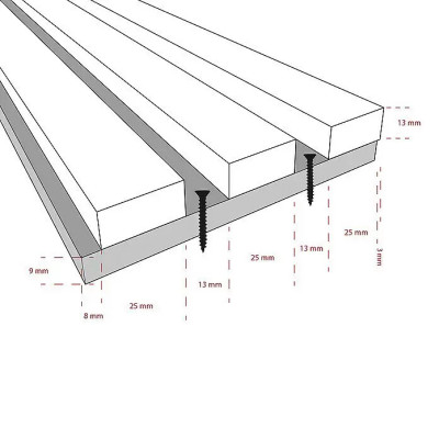 Akustický panel FibroTech, černý dub, 520 x 520 x 22 mm, počet panelů: 2 ks - N Akustický panel FibroTech, černý dub, 520 x 520 x 22 mm, počet panelů: 2 ks - N