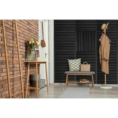Akustický panel FibroTech, černý dub, 520 x 520 x 22 mm, počet panelů: 2 ks - N Akustický panel FibroTech, černý dub, 520 x 520 x 22 mm, počet panelů: 2 ks - N