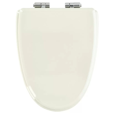 WC sedátko St. Remy/Mistral, MDF, bílá, s tlumeným zavíráním - N