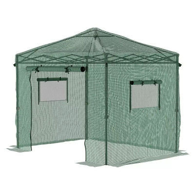 Skleník Pop-Up fólie, 240 x 180 x 245 cm, kov, plast - A