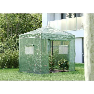 Skleník Pop-Up fólie, 240 x 180 x 245 cm, kov, plast - A