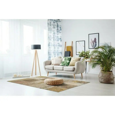 Koberec s krátkým vlasem Prima, béžová/žlutá, 150 x 80 cm, 100% polyester - N Koberec s krátkým vlasem Prima, béžová/žlutá, 150 x 80 cm, 100% polyester - N