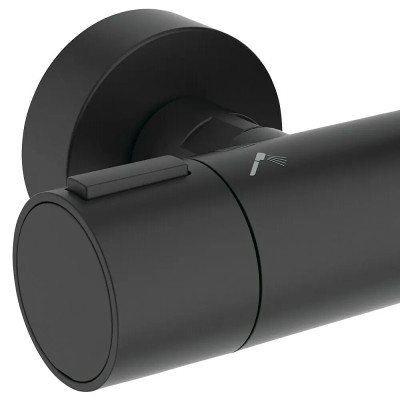 Horní sprchová sada Alu+, černá, průměr sprchové hlavice: 26 cm - N