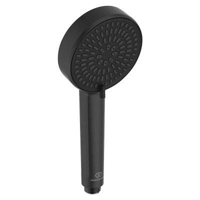 Horní sprchová sada Alu+, černá, průměr sprchové hlavice: 26 cm - N