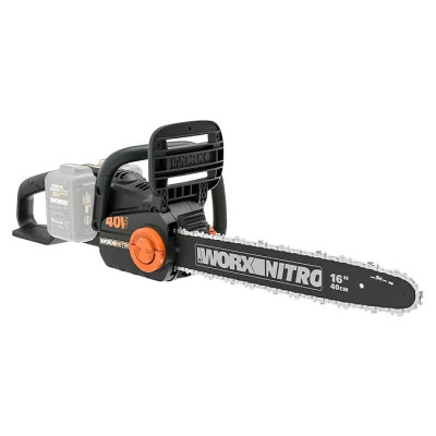 Aku řetězová pila WORX PowerShare 20V WG385E.9, 20 V, Li-ion, délka čepele: 40 cm, BEZ BATERIE - A