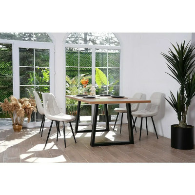 Noha stolu Emden, 780 x 130 x 720 mm, černá, 2 ks - B Noha stolu Emden, 780 x 130 x 720 mm, černá, 2 ks - B